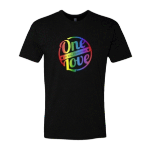 One Love Rainbow Foil Tee